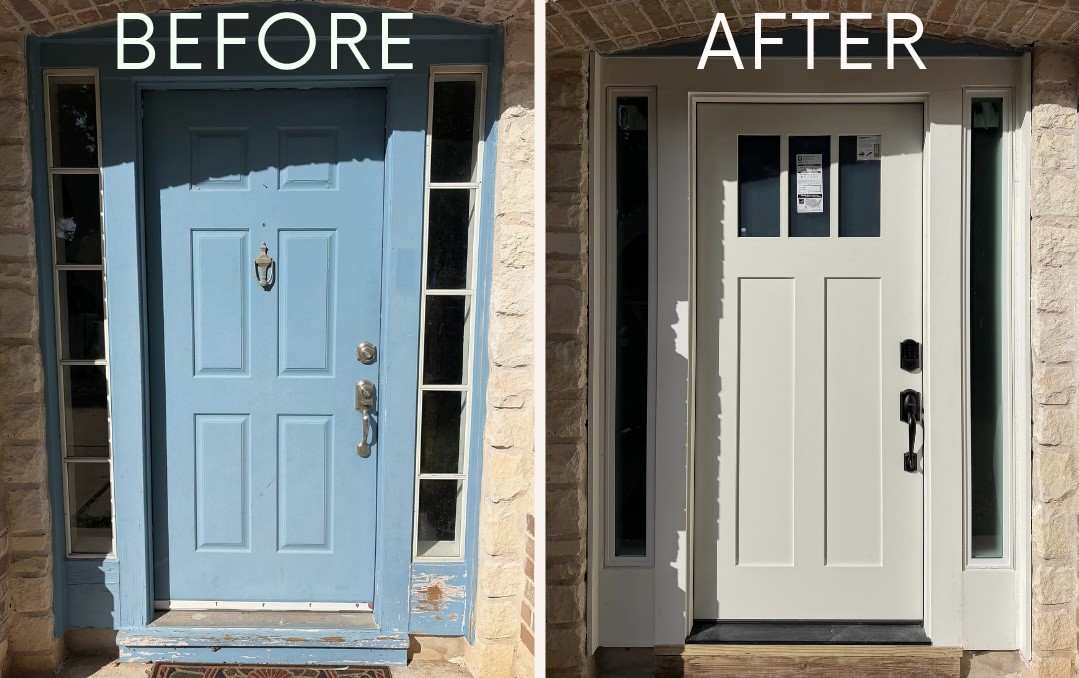 Exterior Door with Double Sidelight Replacement